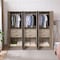 Manhattan Comfort Lee Wardrobe Closet 2.0 in Rustic Grey, 3PK 3-WC002-GY - alternate 10